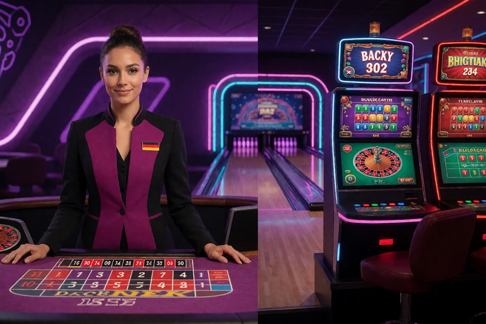 Live-Dealer-Tische und digitale Blackjack-, Roulette- und Baccarat-Spiele bei DudeSpin