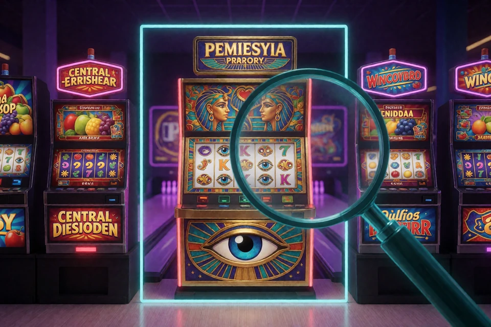 Symbolische Suche nach Eye of Horus und Novoline-Spielen mit getrennter Provideranzeige