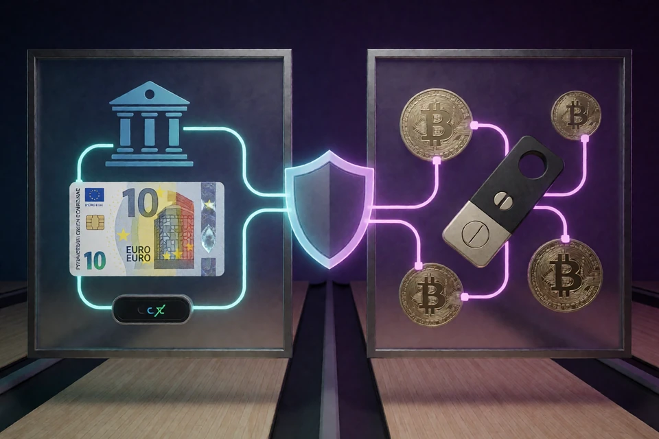 Fiat- und Kryptotransaktionswege mit Pr&uuml;fung, Netzwerk und Gutschrift im DudeSpin Zahlungsvergleich